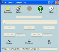 DAT TO AVI CONVERTER screenshot
